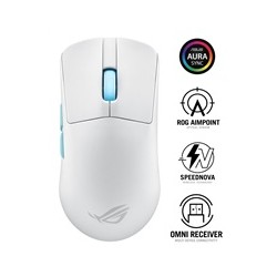 ASUS myš ROG Harpe Ace Aim Lab Edition, Bluetooth, bílá