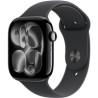 BAZAR - Apple Watch Series 11 GPS 42mm Jet Black Aluminium Case with Black Sport Band - S/M - rozbaleno