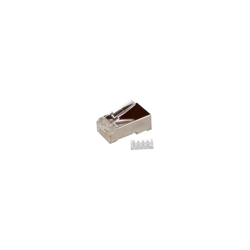 Konektor STP RJ45 (8p8c), Cat6, 50µm, skládaný, licna(lanko) - 100 ks