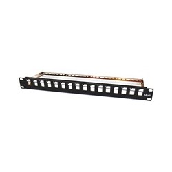 19" modulární patch panel LEXI-Net 16port, černý