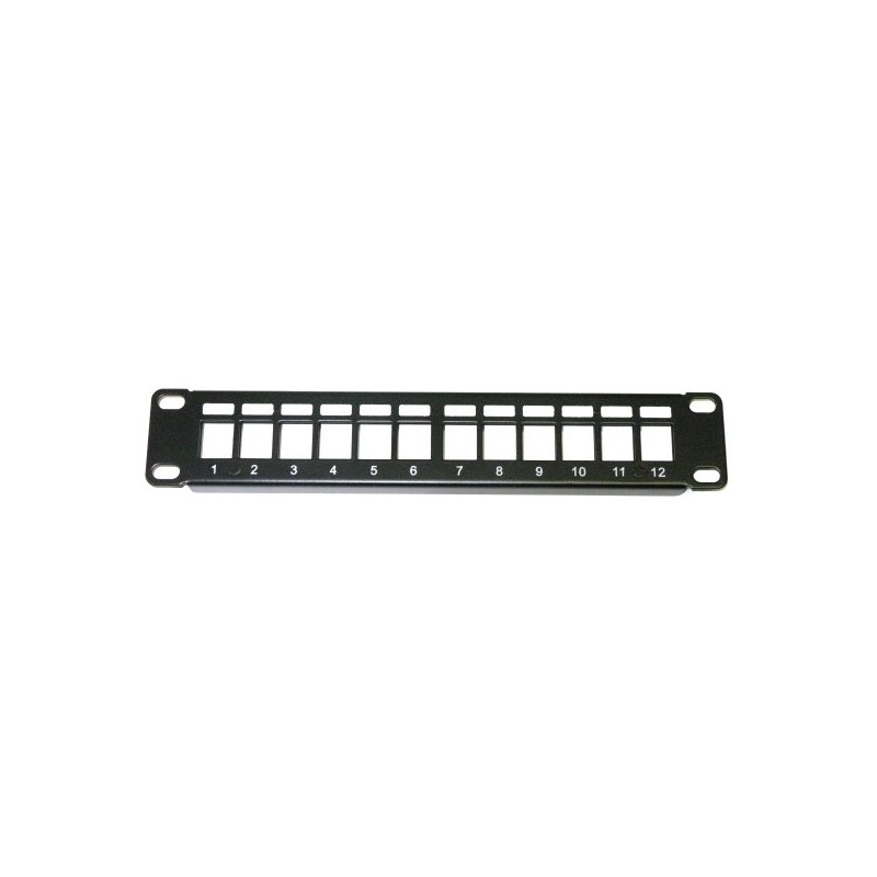 10" modulární stíněný patch panel LEXI-Net 12port, černý