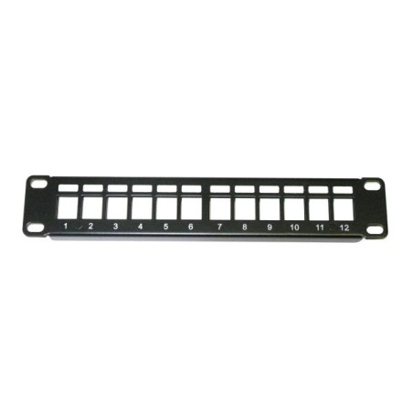10" modulární stíněný patch panel LEXI-Net 12port, černý