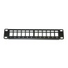 10" modulární stíněný patch panel LEXI-Net 12port, černý