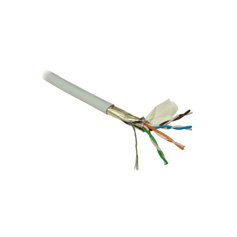 FTP kabel PlanetElite, Cat5E, licna(lanko), PVC, Dca, šedý, 305m