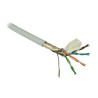 FTP kabel PlanetElite, Cat5E, licna(lanko), PVC, Dca, šedý, 305m