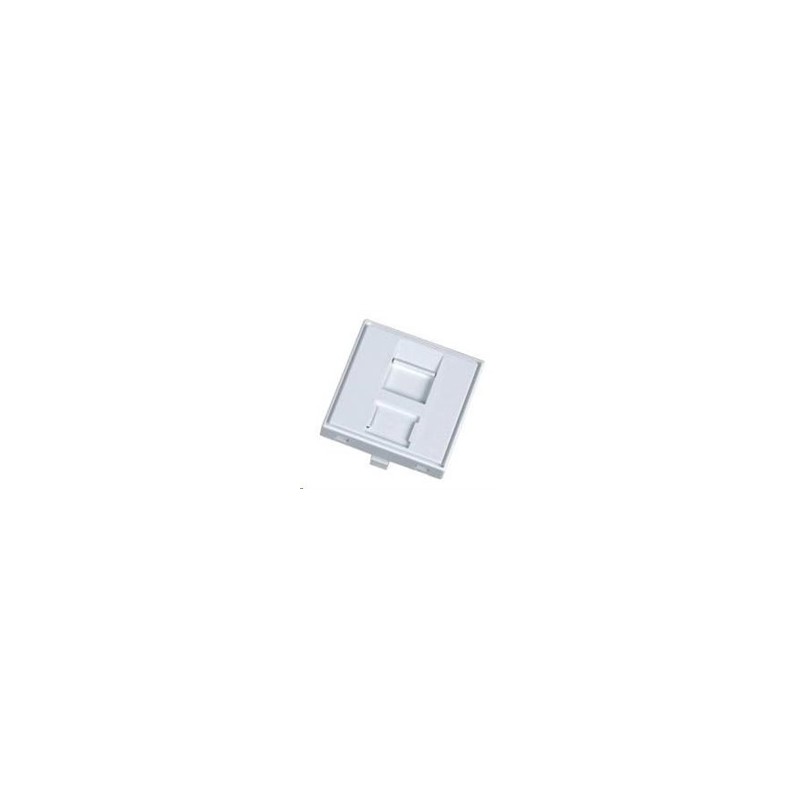 Modul neosazený 1x RJ45, 45x45 mm s prachovkou