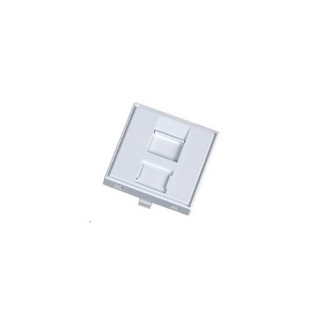 Modul neosazený 1x RJ45, 45x45 mm s prachovkou