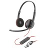 Poly Blackwire 3220 náhlavní souprava, USB-C/A adaptér, stereo