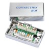 Spojovací box STP Cat5E narážecí, stříbrná