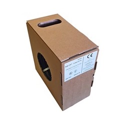 FTP kabel LEXI-Net Cat5E, drát, dvojitý venkovní PE+PVC, černý, 100m, box