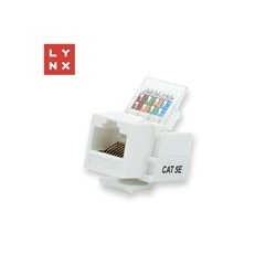 LYNX keystone UTP Cat5e, samozařevácí, 90 stp., bílý