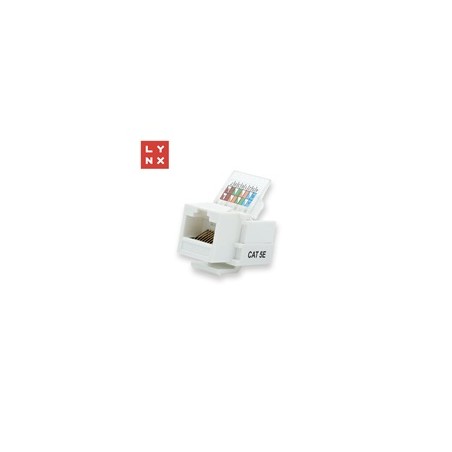 LYNX keystone UTP Cat5e, samozařevácí, 90 stp., bílý