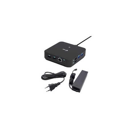 i-tec USB-C DP Dual HDMI Docking Station, PD 100W + Universal Charger 100W