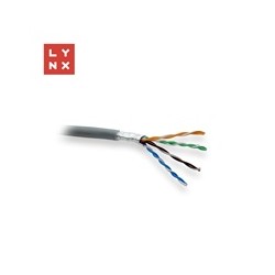 LYNX FTP kabel, Cat5e, LSZH, 0,5mm, celoměděný, vnitřní, šedý, box 305m
