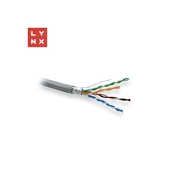 LYNX FTP kabel Cat5e, PVC, 0,5mm, celoměděný, vnitřní, šedý, box 305m