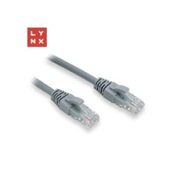 LYNX UTP patch kabel Cat6, PVC, 15m, šedý