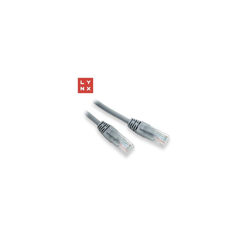 LYNX UTP patch kabel Cat5e, PVC, CCA, 7m, šedý