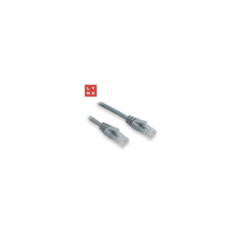 LYNX UTP patch kabel Cat6, PVC, 10m, šedý