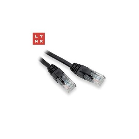 LYNX UTP patch kabel Cat5e, PVC, CCA, 7m, černý