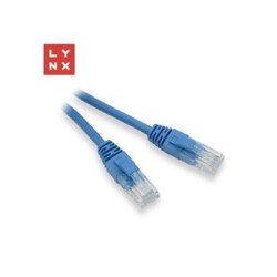 LYNX UTP patch kabel Cat5e, PVC, CCA, 1m, modrý (balení obsahuje 10ks)