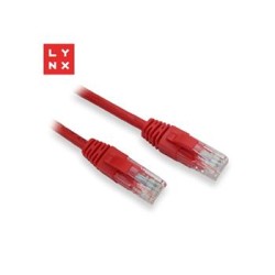 LYNX UTP patch kabel Cat5e, PVC, CCA, 10m, červený