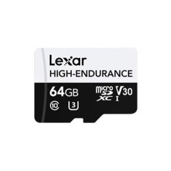 Lexar microSDXC High-Endurance UHS-I/U3/10 R100/W35 (V30) 64GB