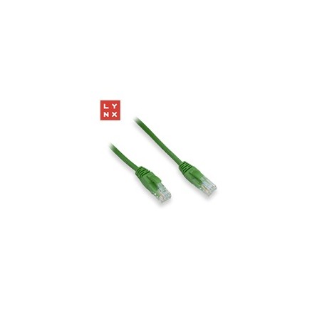 LYNX UTP patch kabel Cat5e, PVC, CCA, 10m, zelený