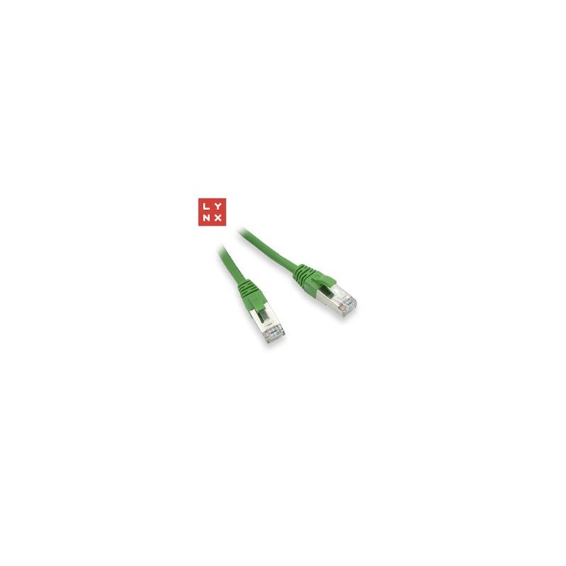 LYNX FTP patch kabel Cat5e PVC, CCA, 20m, zelený