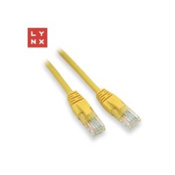 LYNX UTP patch kabel Cat5e, PVC, CCA, 3m, žlutý