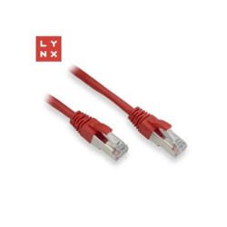 LYNX FTP patch kabel Cat5e PVC, CCA, 20m, červený