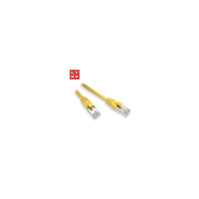 LYNX FTP patch kabel Cat5e PVC, CCA, 7m, žlutý
