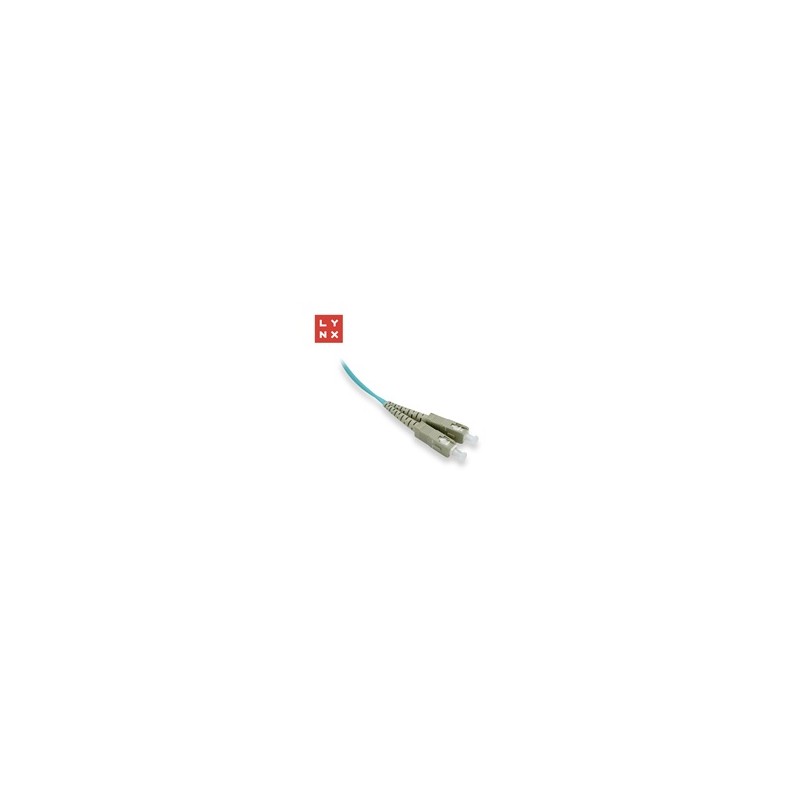LYNX duplexní patch kabel MM, OM3, SC/SC, 50/125µm, 0,5m