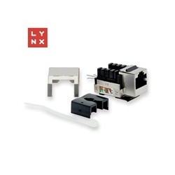 LYNX keystone STP Cat5e, 90 stp., stříbrný