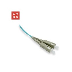 LYNX duplexní patch kabel MM, OM3, SC/SC, 50/125µm, 15m