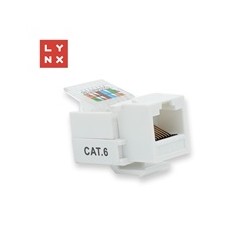 LYNX keystone UTP Cat6, samozařezávací, 90stp., bílý