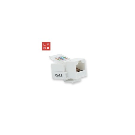 LYNX keystone UTP Cat6, samozařezávací, 90stp., bílý
