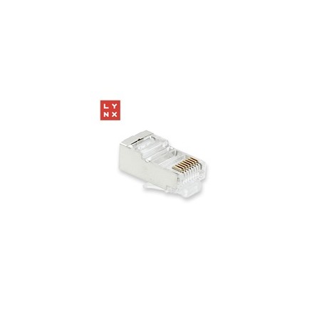 LYNX konektor STP Cat5e, 50µ, 100ks