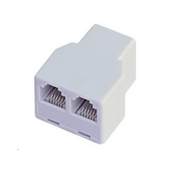 Dvojspojka RJ12, 1x6p6c/2x6p6c - telefonní