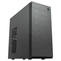 CHIEFTEC skříň Elox Series HC-10B, Miditower, USB 3.0, Black with Hair brush design front panel, bez zdroje