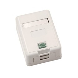 Zásuvka neosazená 1x RJ45 na omítku