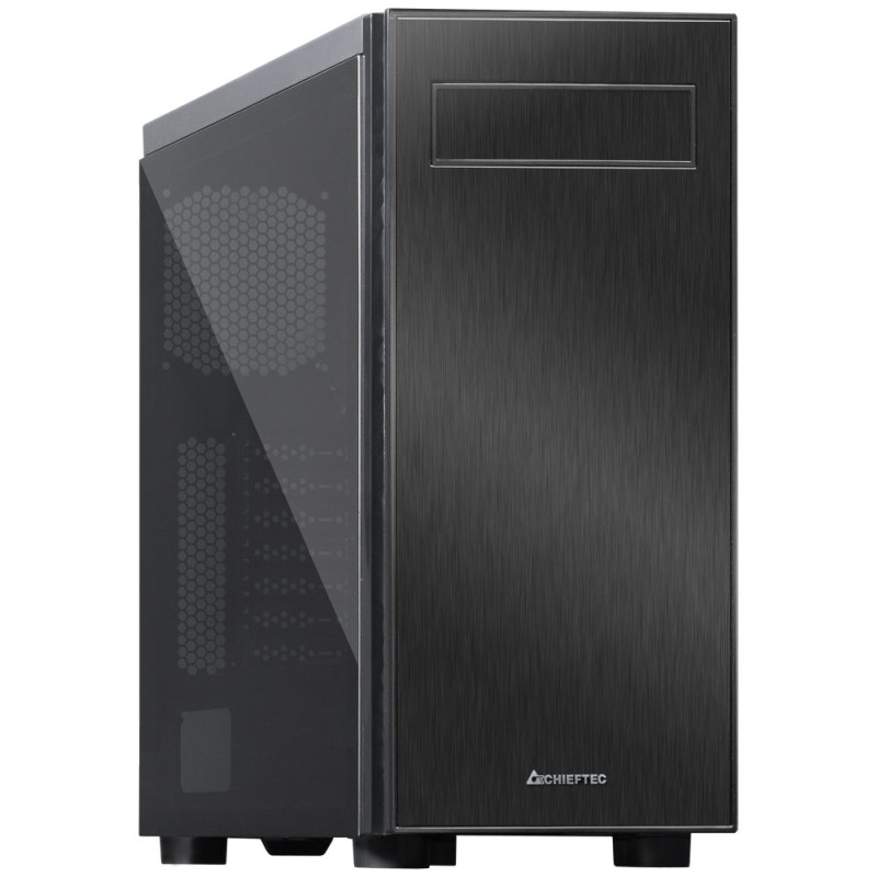 CHIEFTEC skříň HAWK, ATX, 2xUSB 3.0, 1x USB 2.0, Prosklená bočnice, černá