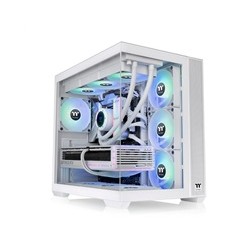 THERMALTAKE Case View 380 TG ARGB, ATX, Průhledná bočnice, 4x 120mm ARGB Fan, bílá
