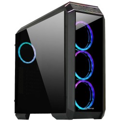CHIEFTEC skříň STALLION II, ATX, 1x USB-C 3.2, 2x USB 3.1, 1x USB 2.0, 4x 120mm RGB Fan, černá