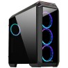 CHIEFTEC skříň STALLION II, ATX, 1x USB-C 3.2, 2x USB 3.1, 1x USB 2.0, 4x 120mm RGB Fan, černá