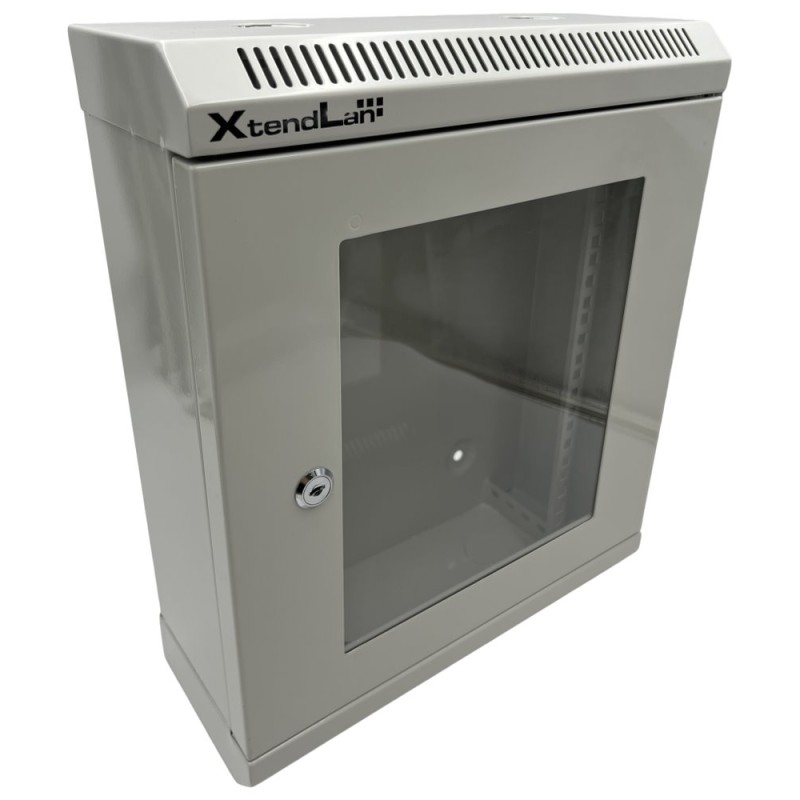 XtendLan 19" nástěnný vertikální rozvaděč 9U 350x140