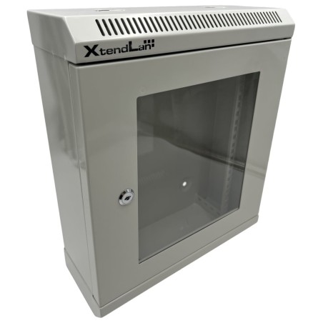 XtendLan 19" nástěnný vertikální rozvaděč 9U 350x140
