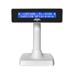 Virtuos zákaznický displej Virtuos FL-2025MB 2x20, USB, bílý