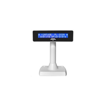 Virtuos zákaznický displej Virtuos FL-2025MB 2x20, USB, bílý