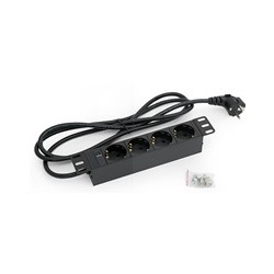 TRITON 10" rozvodný panel 4x230V DIN- 2m, černý