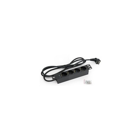 TRITON 10" rozvodný panel 4x230V DIN- 2m, černý